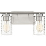 Ruth Bathroom Vanity Light - Brushed Nickel / Clear