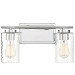 Ruth Bathroom Vanity Light - Chrome / Clear