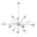 Ariana Chandelier - Polished Nickel / Opal