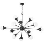 Ariana Chandelier - Black / Opal