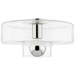 Iona Ceiling Light - Polished Nickel / Clear