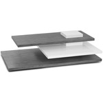 Planar Cocktail Table - Grey Wood / White
