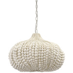 Point Dume Onion Pendant - Cream / Cream