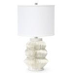 Antilles Table Lamp - White / White Linen