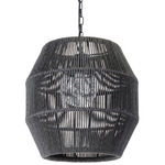 Tanner Outdoor Globe Pendant - Matte Black / Charcoal