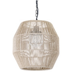 Tanner Outdoor Globe Pendant - Matte Black / Natural