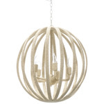 Madera Coco Chandelier - White