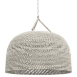 Green Oaks Oversized Pendant - White Sand