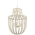 Paloma Coco Chandelier - White