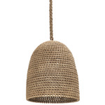 Green Oaks Plug in Pendant - Woven Natural