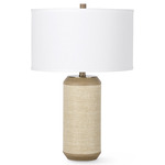 Riviera Table Lamp - Natural / White Linen