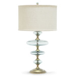 Calypso Glass Table Lamp - Glass / Cream