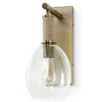 Bronson Wall Sconce - Antique Brass / Clear