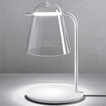 Sino Table Lamp - Matte White / Crystal