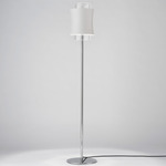 Fez Floor Lamp - Chrome / Matte White