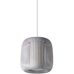 Venus Pendant - White / Light Gray Velvet