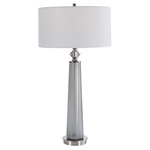 Grayton Table Lamp - Light Grey / White Linen