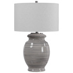 Marisa Table Lamp - Off White / White Linen
