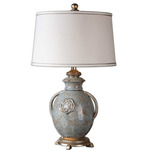 Cancello Table Lamp - Light Blue / Off White