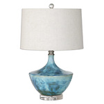 Chasida Table Lamp - Light Blue / Light Beige
