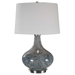 Celinda Table Lamp - Blue Gray / Ivory