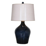 Lamone Table Lamp - Midnight Blue / Beige