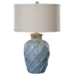 Parterre Table Lamp - Pale Blue / Light Beige