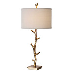 Javor Table Lamp - Antique Gold / Ivory