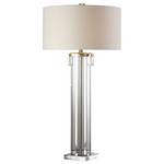 Monette Table Lamp - Clear / Off White