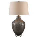 Adria Table Lamp - Gray / Oatmeal Linen