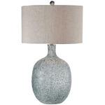 Oceaonna Table Lamp - Mottled Blue Green / Light Beige