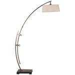Calogero Floor Lamp - Dark Bronze / Light Beige