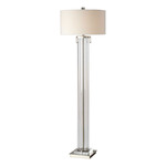 Monette Floor Lamp - Clear / Off White