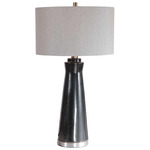 Arlan Table Lamp - Charcoal / Light Beige