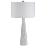 Apollo Table Lamp - Concrete / White Linen