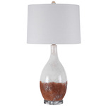 Durango Table Lamp - Terracotta Rust / White Linen