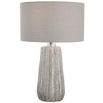 Pikes Table Lamp - Stone-Ivory / Taupe / Light Grey