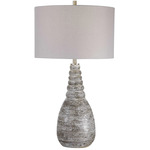 Arapahoe Table Lamp - Rust Brown / Light Grey