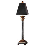 Bellcord Buffet Lamp - Matte Black / Black