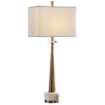 Verner Table Lamp - Antique Brass / Ivory