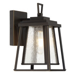 Sleepy Hollow Outdoor Wall Sconce - Dakota Bronze / Clear Seeded