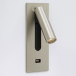 Fuse 3 Recessed Wall Sconce with USB Port - Matte Nickel