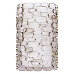 Ventura Blvd Wall Sconce - Polished Nickel / White