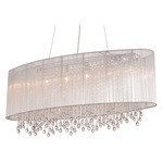 Beverly Drive Oval Pendant - Stainless Steel / Silver
