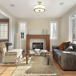 Cosmopolitan Semi Flush Ceiling Light by Z-Lite | 307SF-MB