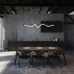 Cursive Linear Pendant - 