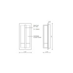 Gable Wall Sconce by Kuzco Lighting | WS2812-BK | KZC862021
