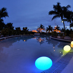 Flatball Portable Bluetooth LED Floating Pool Light - 