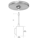 Tech Lighting 700MOISO9302012S-LED ISO Head Satin Nickel Lumtopia--DROPSHIP 