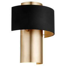 Two-Toned Half Cylinder Wall Sconce
